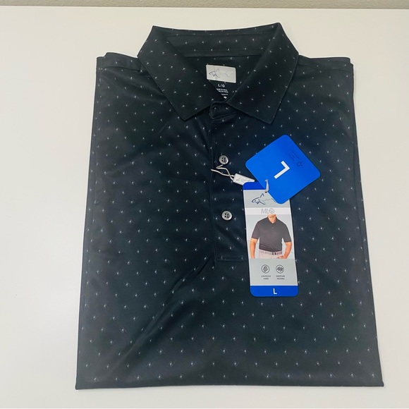 Greg Norman ML75 Men’s Black Play Dry Golf Polo Shirt , NWT. - Picture 1 of 10